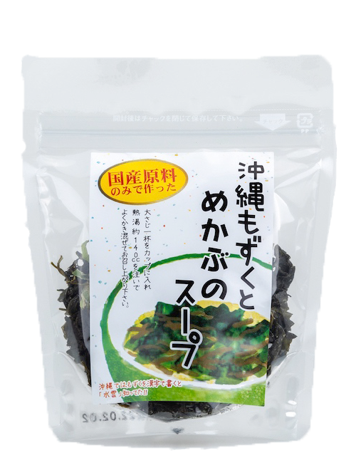 沖縄もずくとめかぶのスープ 国産 35g 島酒家